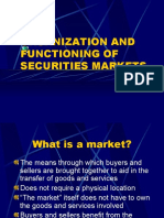 Organization and Functioning of Securities Markets