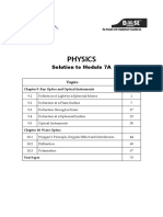 Physics: Solution To Module 7A