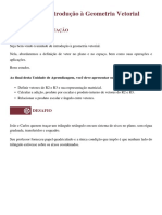 2.2 Introdução À Geometria Vetorial