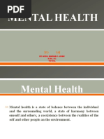 Mental Health: By: Miss. Diksha P. Jinde M.Sc. (N) Tutor