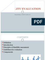 Disability Evaluation: Radhika Chintamani