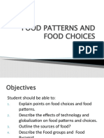 Food Patterns and Food Choices