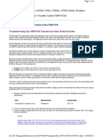 Transmission Diagnostic Trouble Codes F309-F316