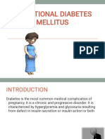 Gestational Diabetes Mellitus