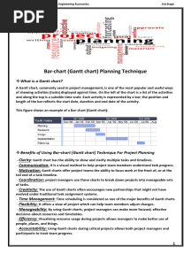 Bar-Chart (Gantt Chart) Planning Technique