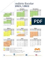 Calendario Escolar 2021 22