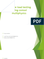 Tensile Load Testing Using Comsol Multiphysics Presentaion