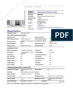 Specifications: Cold Rooms and Freezer Rooms