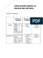 Según Mario Bunge Según La Naturaleza Del Estudio