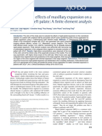 Biomechanical Effects of Maxillary Expansion On A