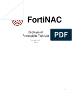 FortiNAC Deployment Prerequisite Task List