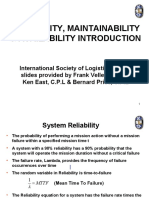 Reliability, Maintainability & Availability Introduction