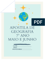 Apostila 7º Ano Maio e Junho