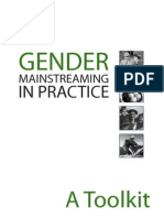 Gender Mainstreaming in Practice A Toolkit