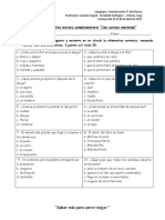 Evaluaciòn Formativa Una Curiosa Merienda