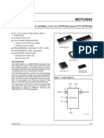 4 Mbit (256Kb x16) UV EPROM and OTP EPROM: Description