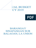 Barangay Budget Resolutions