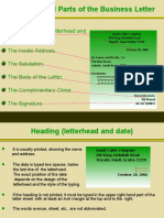 Forms and Mechanics of Bussiness Letter