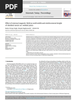 Effect of External Magnetic Field On Weld Width and Reinforcement Height of SMAW Welded Joints