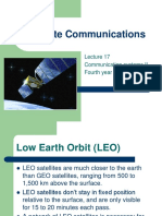 Satellite Communications: Communication Systems II Fourth Year