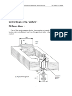 Control Engineering / Lecture 1 DC Servo Motor