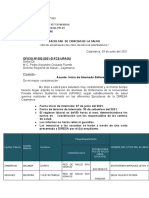 Oficio 052 Diresa Fecha Horario Internos Enfermeria