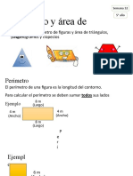 Semana 32 Matemática 5° Básico. Perímetro y Área de Figuras