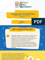 Language Acquisition