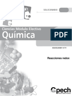 Solucionario QM11 Guía Reacciones Redox