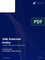 XML External Entity: Via Mp3 File Upload On Wordpress