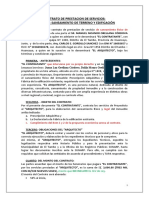 CONTRATO DE PRESTACION DE SERVICIOS Proyecto de Saneamiento REV - 01