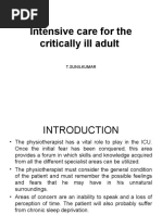 Intensive Care For The Critically Ill Adult: T.Sunilkumar