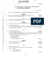 Fluid Power Systems: Answer FIVE Full Questions, Choosing ONE Full Question From Each Module