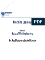 Machine Learning Notes - Lec 01 - Basics of Machine Learning