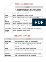 Household Appliances: Word Meaning Dishwasher