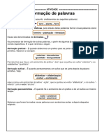 Atividade de Formação de Palavras