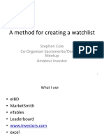 Create Watch List