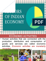 Sectors of Indian Economy