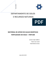 Polígrafo de Aulas Práticas de Fertilidade Do Solo