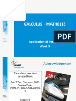 MATH6113 - PPT5 - W5 - R0 - Applications of Integrals