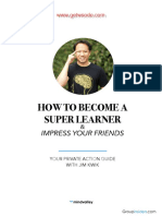 How To Become A Super Learner by Jim Kwik Workbook NSP