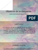 Objetivos de Investigación