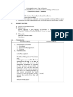 Detailed Lesson Plan in Physics-1 PROJECTILE