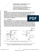 Embedded Retaining Walls - A European Perspective On