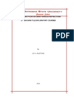 Introduction To Data Analysis Bugtong, Joy A.