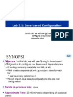 Lab 2.1: Java-Based Configuration