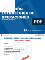 Sesión 10 Dirección Estratégica de Operaciones