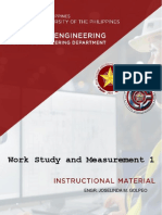 Work Study and Measurement 1: Engr. Joselinda M. Golpeo