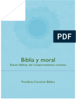 PONTIFICIA COMISION BIBLICA, Biblia y Moral. Raices Biblicas Del Comportamiento Cristiano, SF