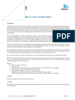 How To Write A Position Paper?